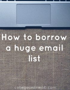 borrow email list