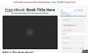 best selling book funnel frontend