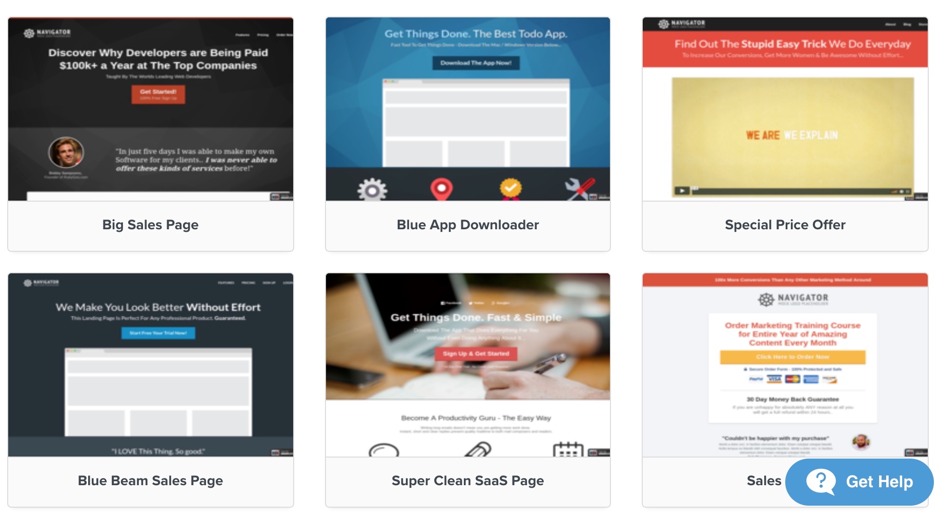 clickfunnels templates